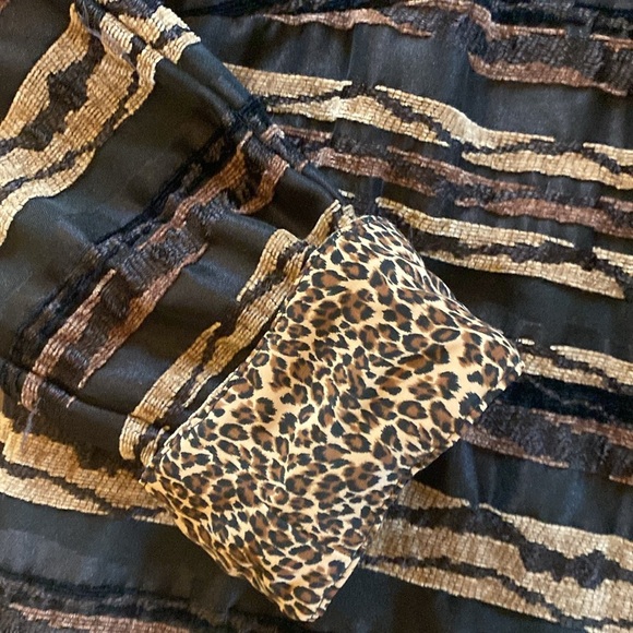 Coldwater CreekStriped Animal Print Jacket/ Size Medium - Picture 4 of 6